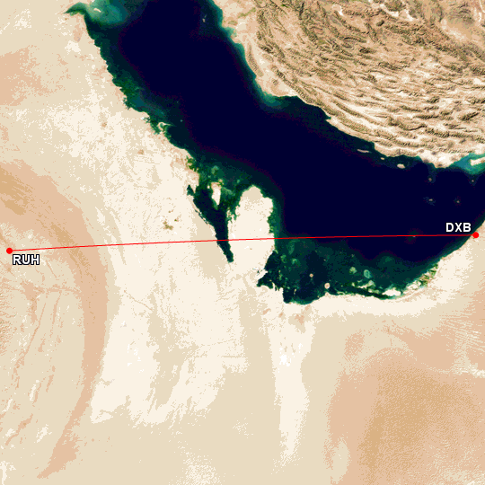 a map of water with a red line