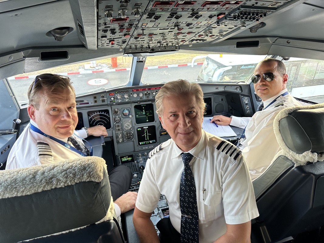 a group of men in a plane