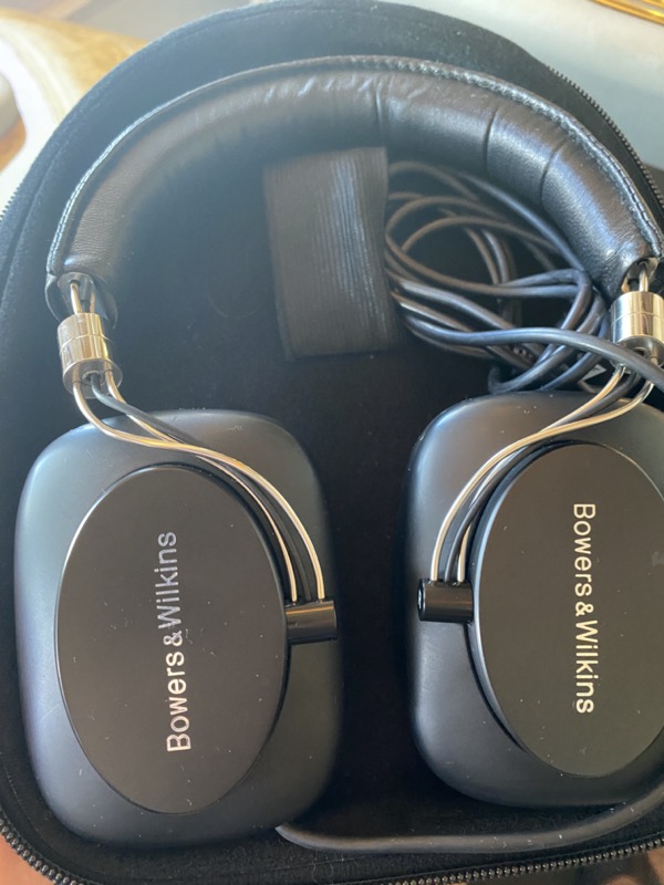 a pair of black headphones