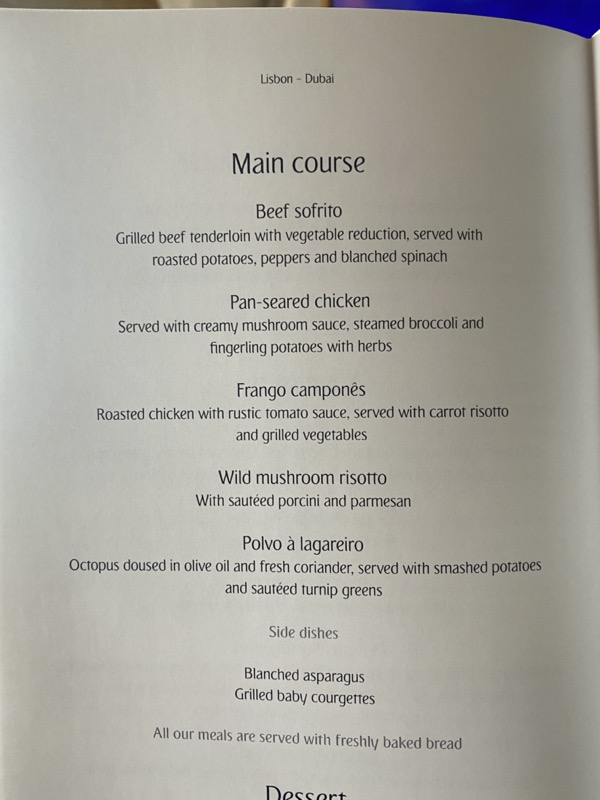 a menu of a restaurant