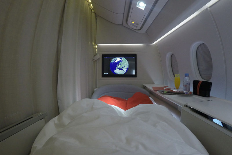 Air France La Premiere First Class bedding