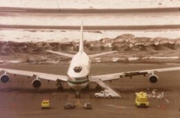 an airplane on the runway