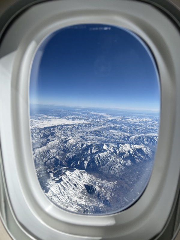 a window of an airplane