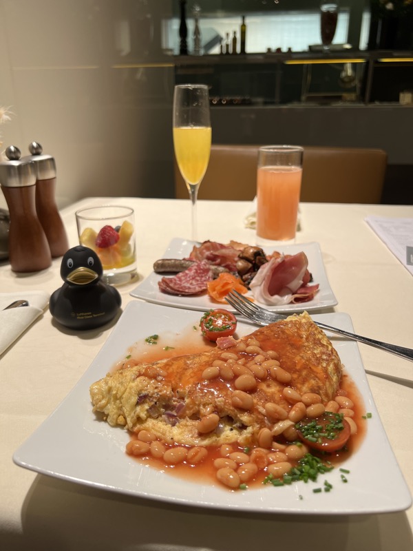 a plate of food on a table