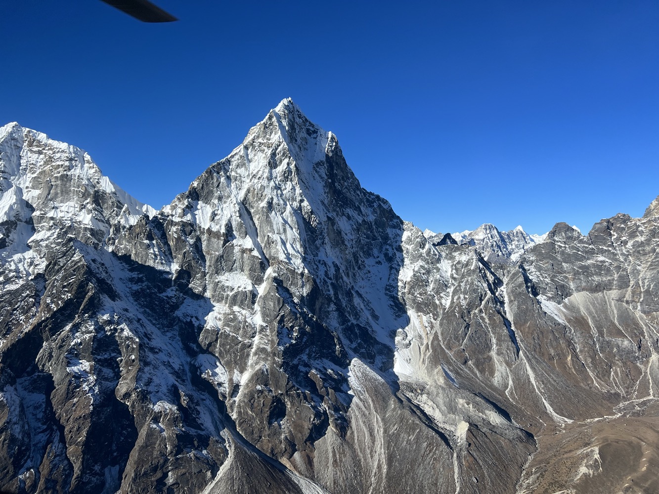 a mountain range with snow on it