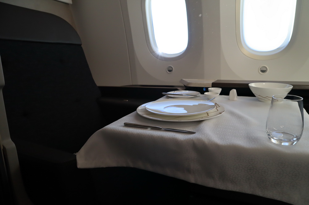 Oman Air New B787-9 First Class Dining