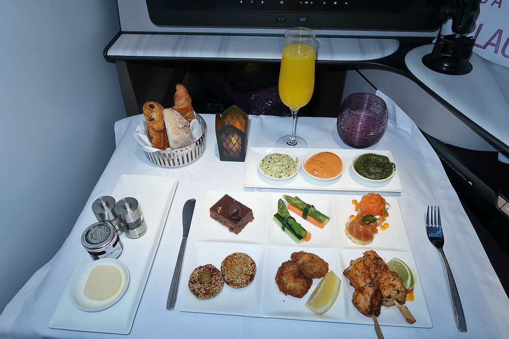 a plate of food on a table