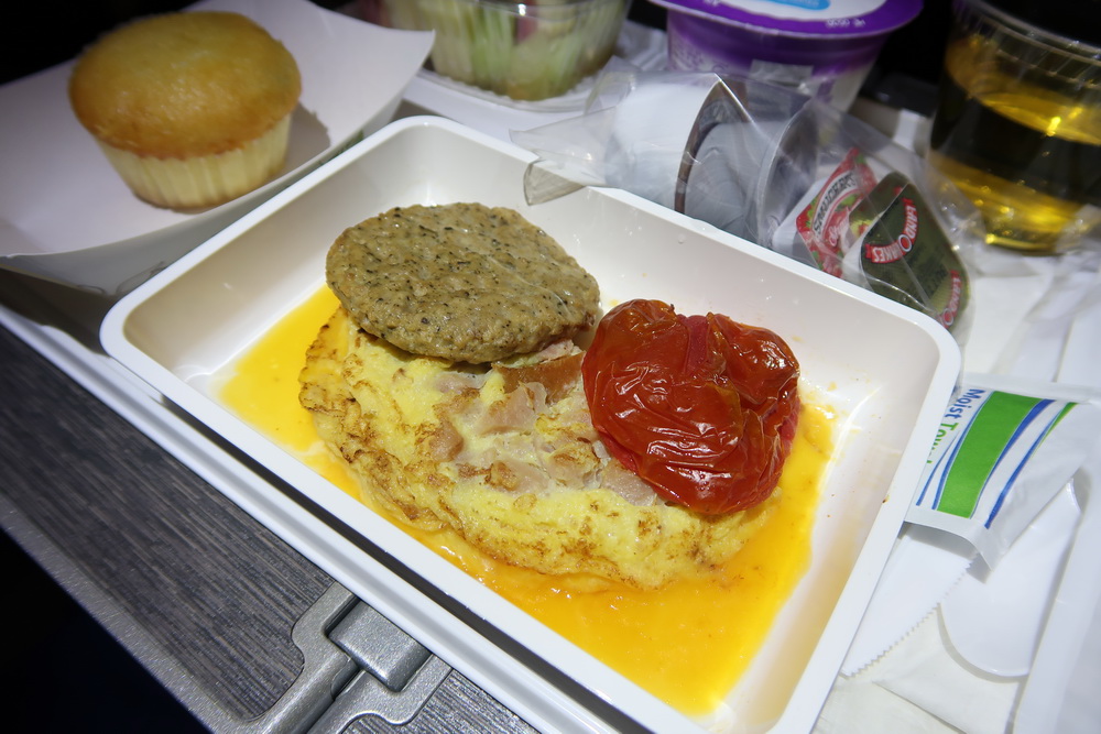 a tray of food on a table