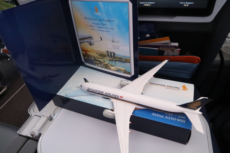 a model airplane on a table