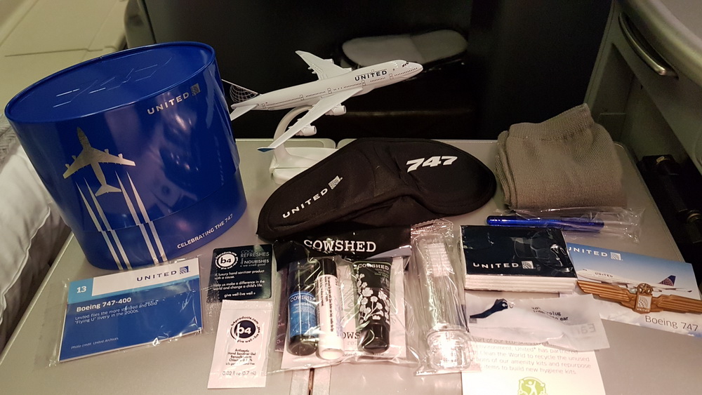 United Farewell B747 Amenity Kit