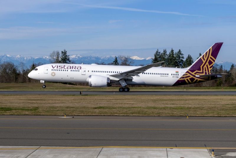 Vistara Boeing 787 delivered