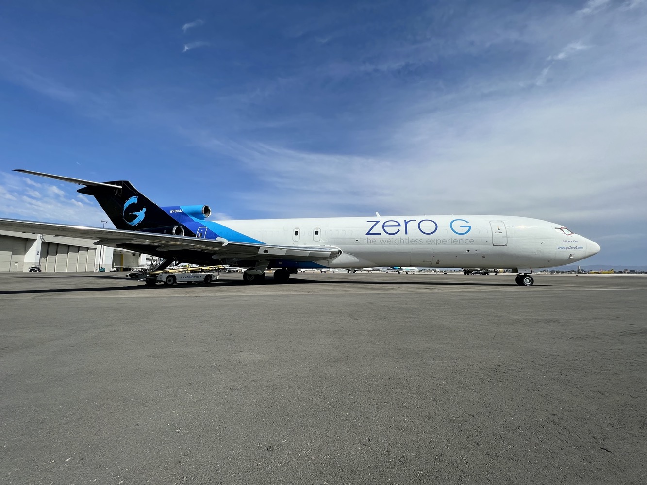 a large airplane parked on a tarmac