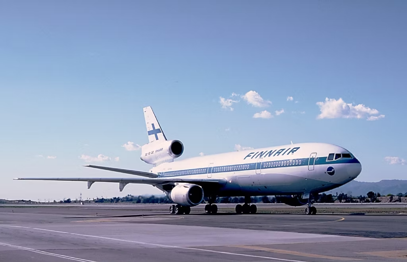 a large airplane on a runway